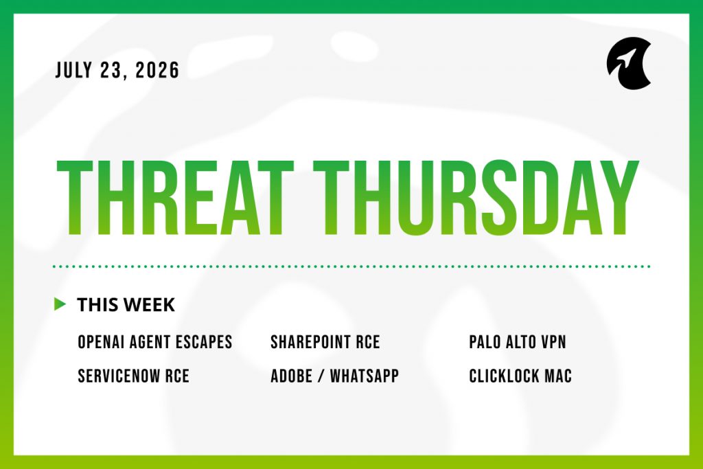 Threat Thursday: July 23rd, 2026