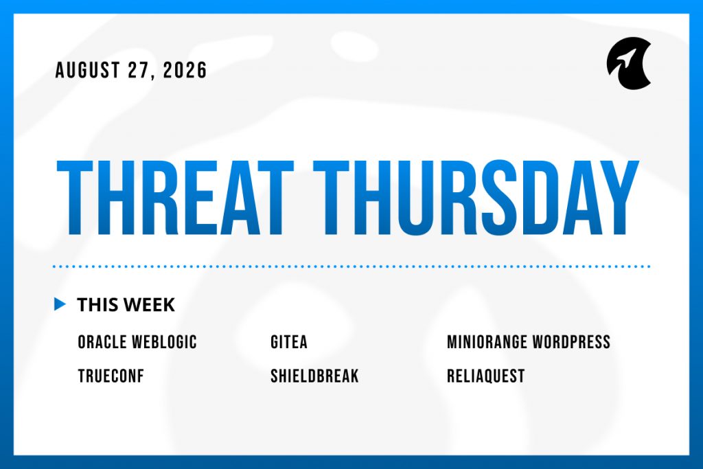Threat Thursday: August 27th, 2026