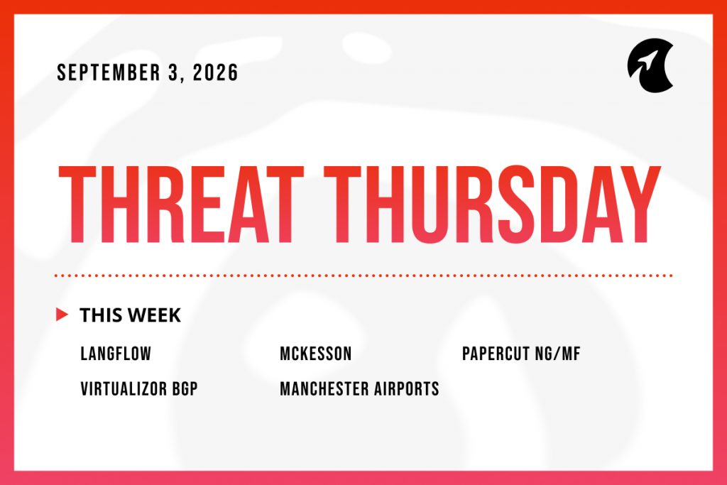 Threat Thursday: September 3rd, 2026