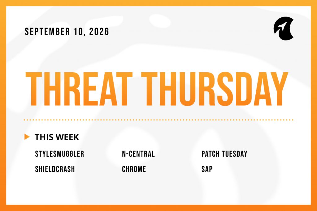Threat Thursday: September 10th, 2026