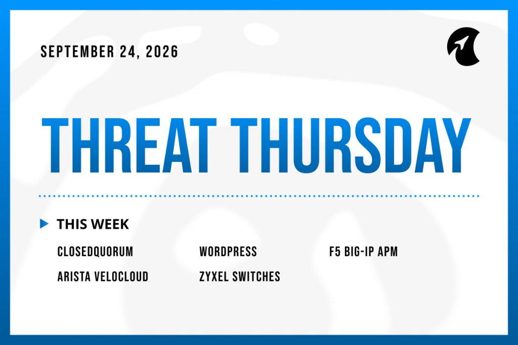 Threat Thursday: September 24th, 2026